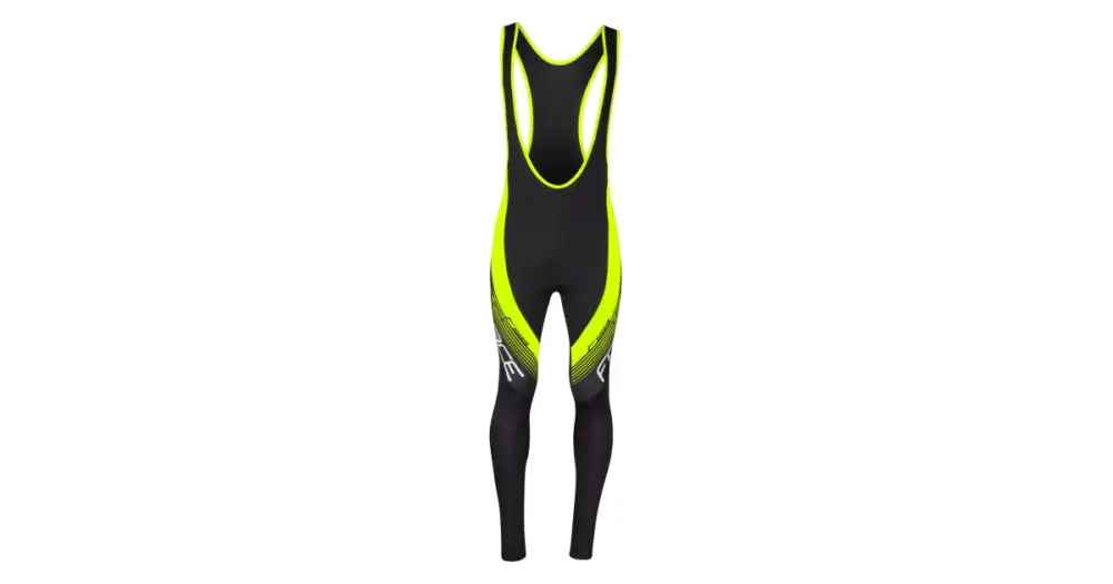 Výhodná Nabídka FORCE - kalhoty F58 se šráky bez vložky,črn-fluo XS