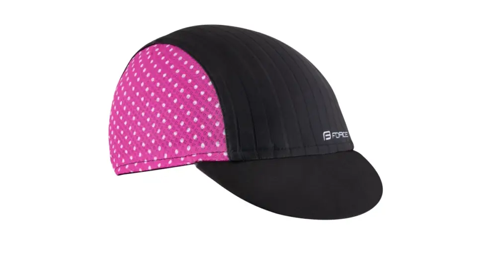 Značkový FORCE - čepice s kšiltem POINTS letní, černo/růžová, vel. L/XL