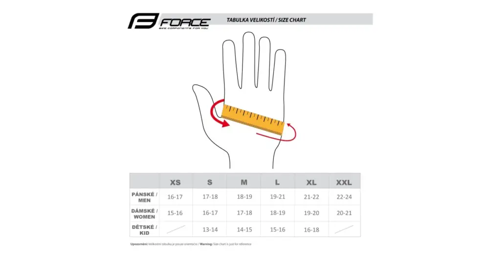Nejlepší Cena FORCE - rukavice MTB power, černo-červené
