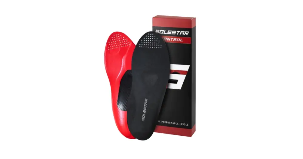 SOLESTAR - vložky treter Kontrol černá/červená 41 Vrácení Zdarma