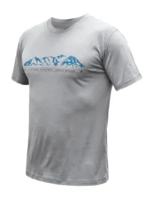 Pouze Dnes SENSOR - pánské triko MERINO ACTIVE MOUNTAINS šedá XXL