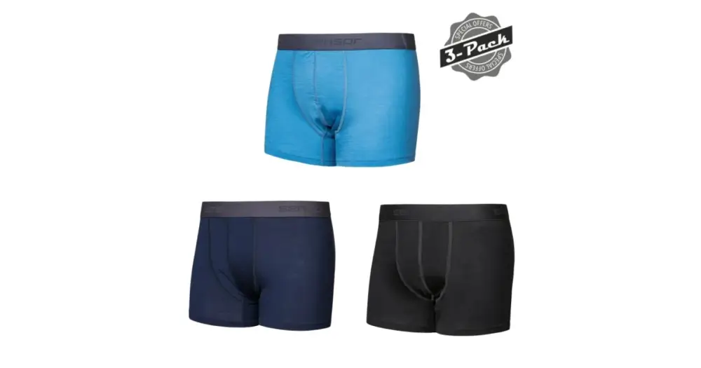 Kup Teď SENSOR - trenky MERINO ACTIVE 3 balení černá/modrá M