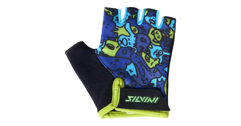 Akční Cena SILVINI - dětské rukavice Locri modrá/fluo 13-14