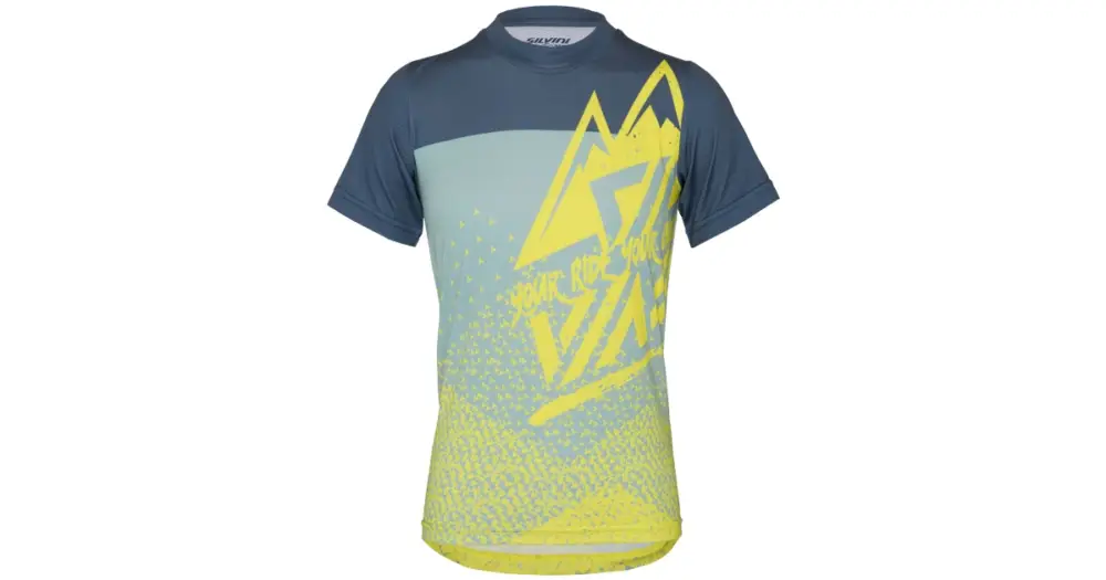 Novinka SILVINI - dětský dres Denni modrá/fluo 146-152
