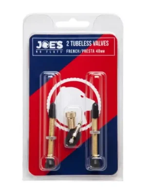 Akční Nabídka JOE´S - bezvzdušové ventilky 2x Tubeless French/Presta 48 mm