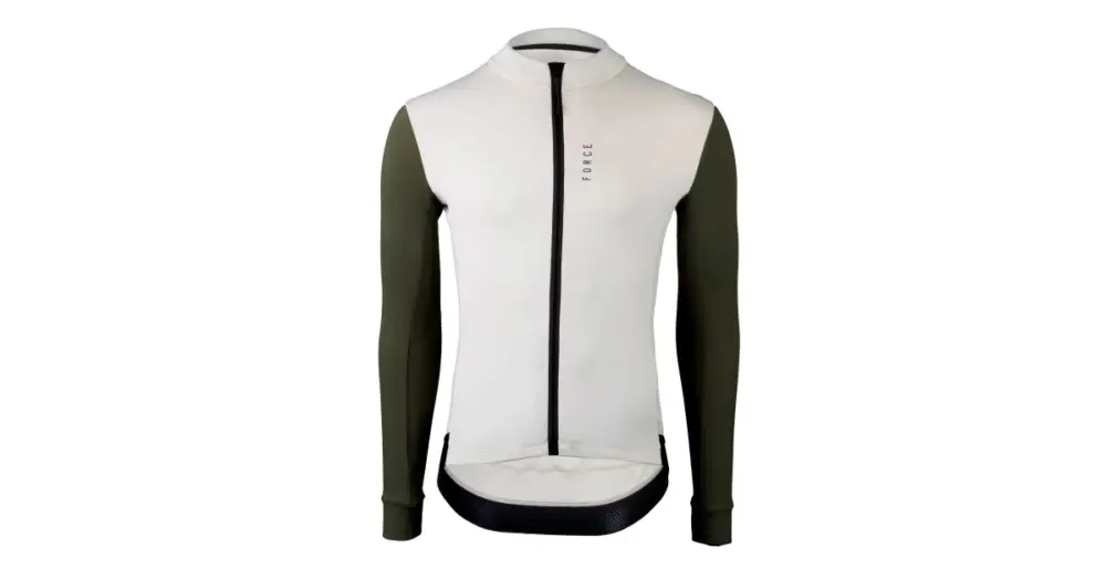 FORCE - zimní dres Endless dlouhý rukáv béžová/zelená 3XL Odeslání Ihned