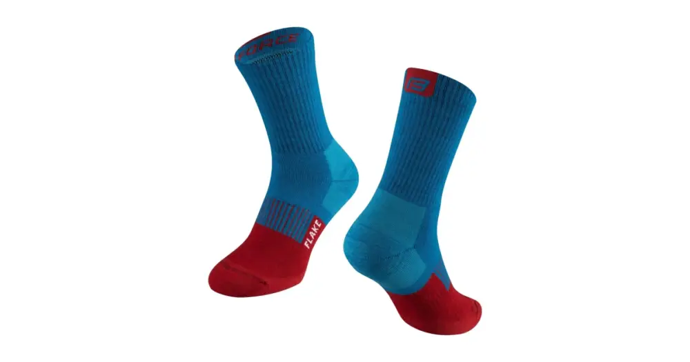 FORCE - ponožky Flake termo modrá/červená S/M (36-41) Cenově Výhodný