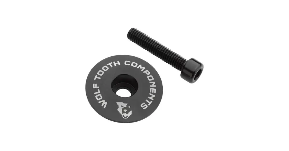 WOLF TOOTH - víčko představce ULTRALIGHT STEM CAP Flat černá Nejprodávanější