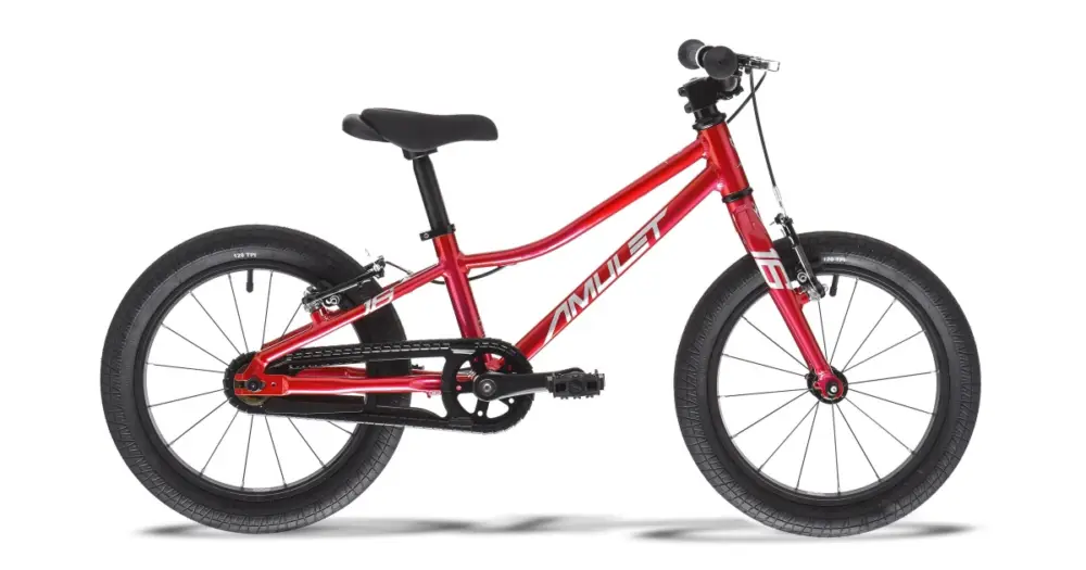AMULET - dětské kolo 16" Tomcat Metallic red/silver 2026 Přímo Od Výrobce