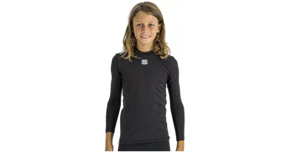 SPORTFUL - dětské funkční triko Td mid long sleeve kid top, black Zlevněný