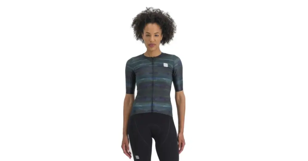 SPORTFUL - dámský dres Glitch w bomber jersey, multicolor black M Vysoce Kvalitní