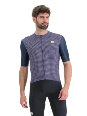 Levný SPORTFUL - dres Checkmate jersey, galaxy blue chalck violet XXL