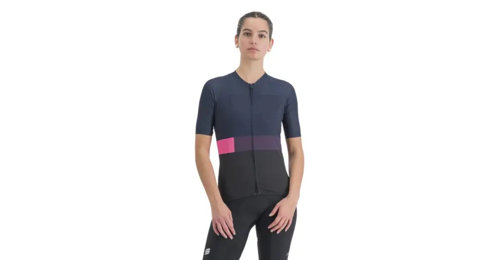 SPORTFUL - dámský dres Snap w jrs, black galaxy blue M Sezónní Sleva