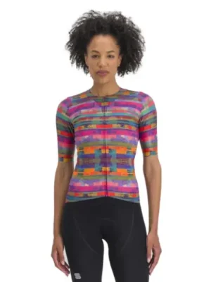 Tovární Cena SPORTFUL - dámský dres Glitch w bomber jersey, multicolor pink