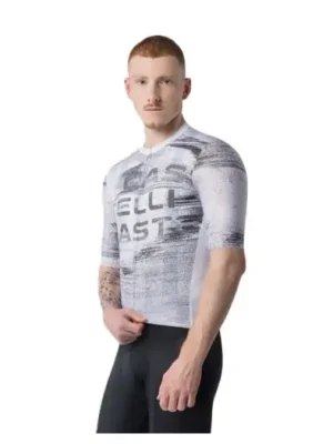 Autentický CASTELLI - pánský dres Stratus Logo bílá M