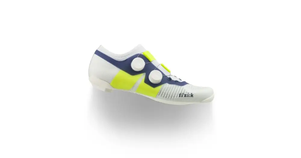 FIZIK - silniční tretry Vento Vega Carbon bílá/žlutá 44 Autentický