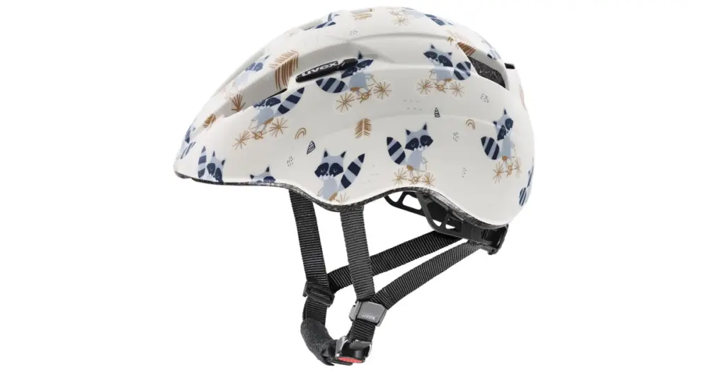UVEX - dětská helma KID 2 CC Racoon bílá 46-52 cm Vysoce Kvalitní