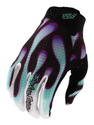 Horká Nabídka Rukavice Troy Lee Designs Air, Overspray Black/Real Teal