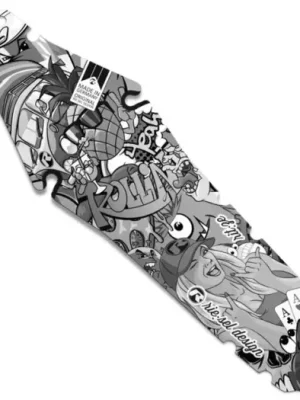 Zadní blatník Riesel Rit:ze, Stickerbomb Ultra Black Přímo Od Výrobce