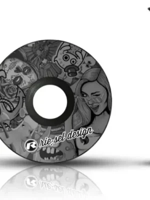 Aktuální Víčko hlavového složení Riesel, Stickerbomb Ultra Black II