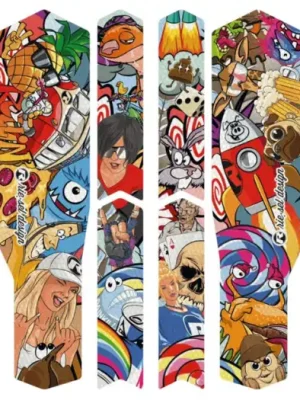 Značkový Ochranná fólie na zadní stavbu Riesel Tape 3000, Stickerbomb Eyecatcher