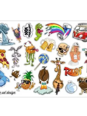Horká Nabídka Samolepky Riesel, Stickerbomb Eyecatcher