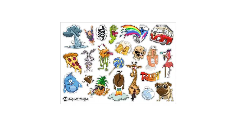 Horká Nabídka Samolepky Riesel, Stickerbomb Eyecatcher