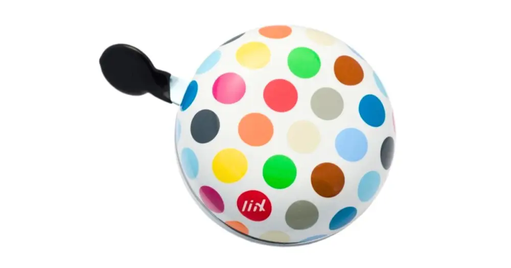 Zvonek na kolo Liix Polka Big Dots Mix White Novinka