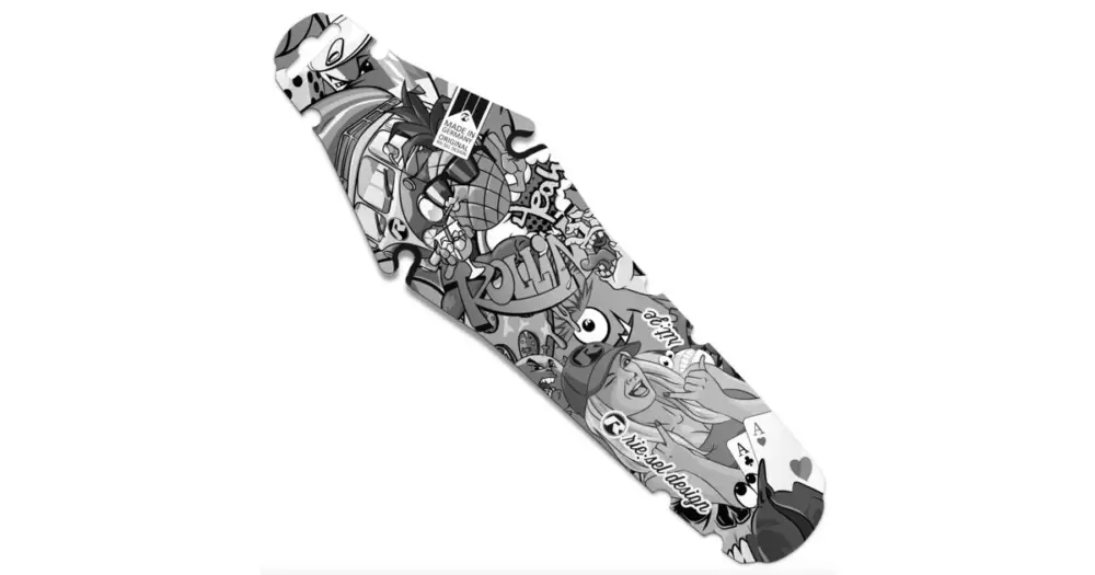 Zadní blatník Riesel Rit:ze, Stickerbomb Eyecatcher Ultra Black Jen Po Omezenou Doba