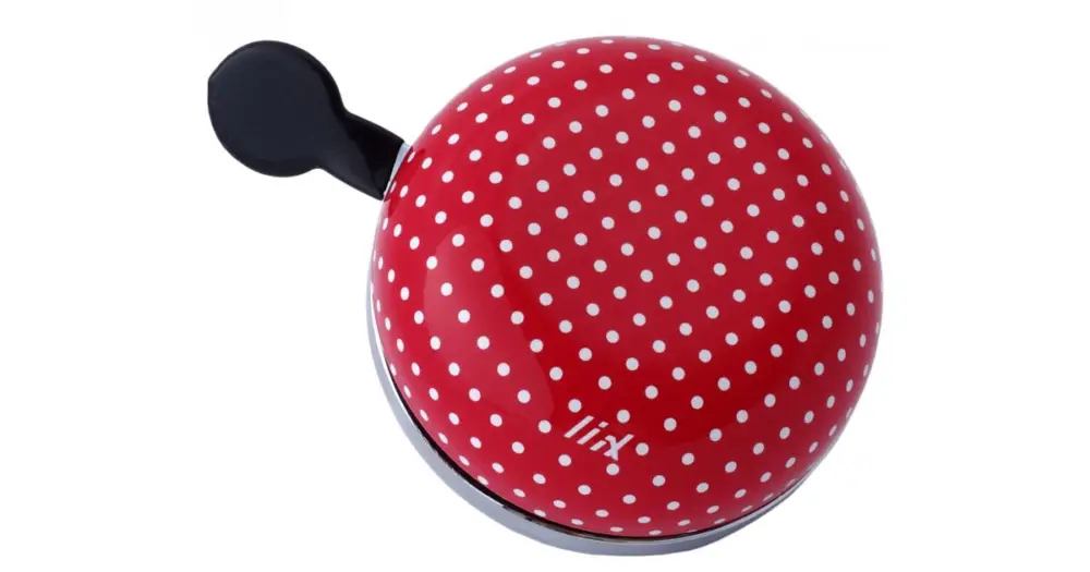 Tovární Cena Zvonek na kolo Liix Ding Dong Polka Dot Red
