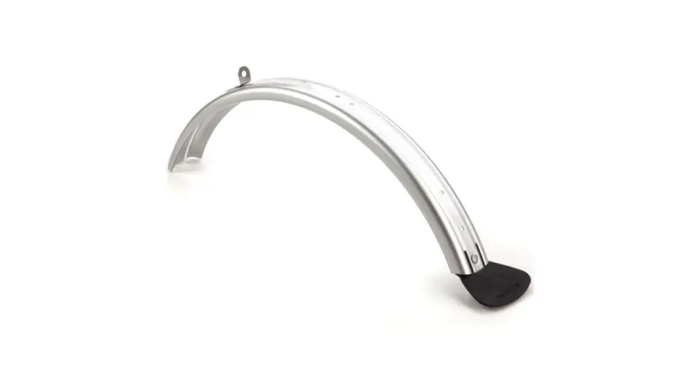 Zadní blatník se zástěrkou Brompton Rear Mudguard Blade & Flap, L Version, Silver Zlevněný