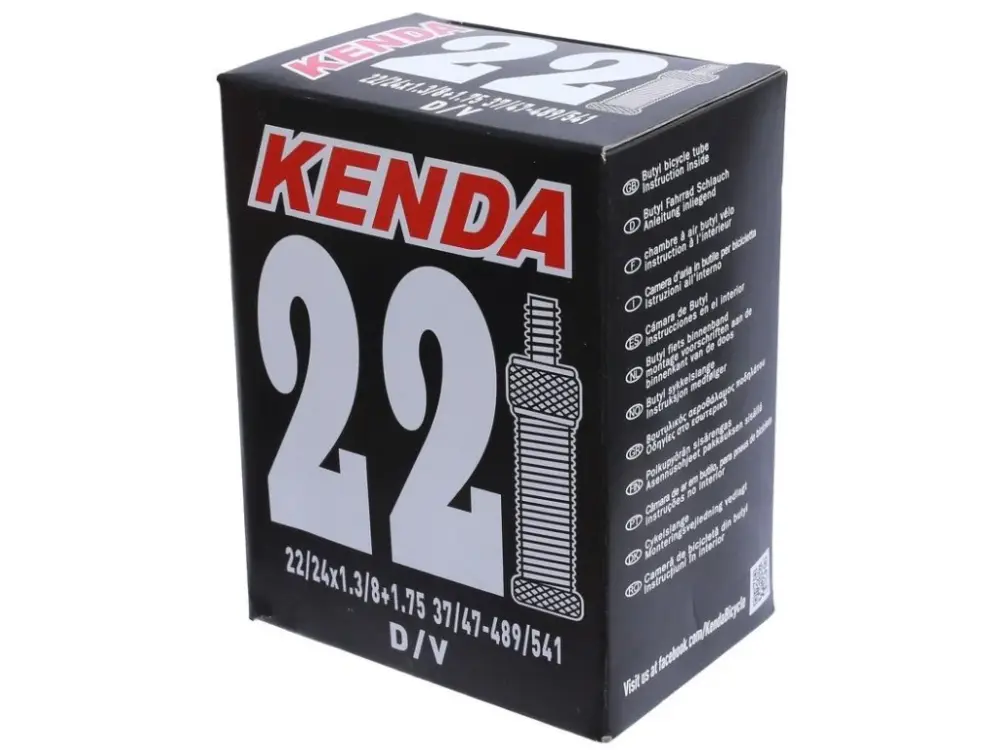 Nová Kolekce duše KENDA 22x1 3/8 (32/37-489/501) DV 28 mm