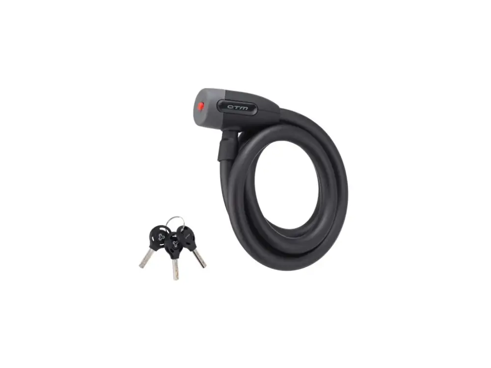 Zámek spirálový CTM CABLE, 15x1500mm Nejprodávanější