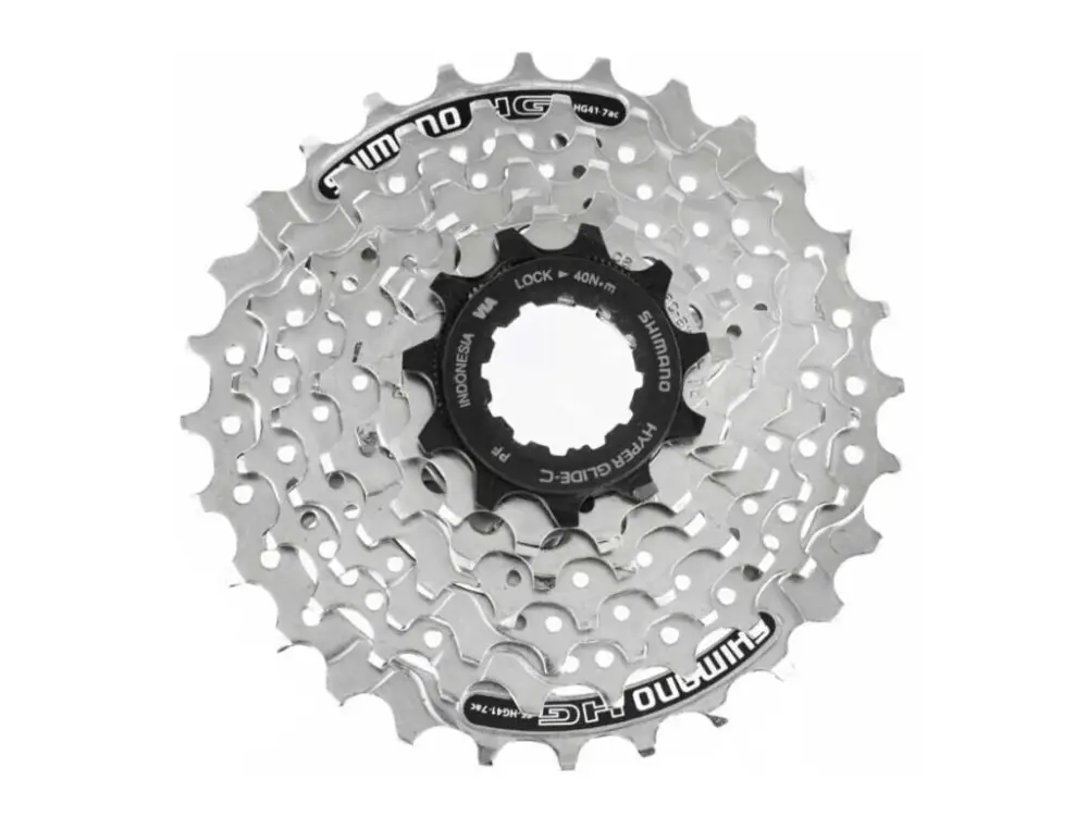 Pouze Dnes 7-kazeta SHIMANO CS-HG41 11-28 zubů, stříbrná