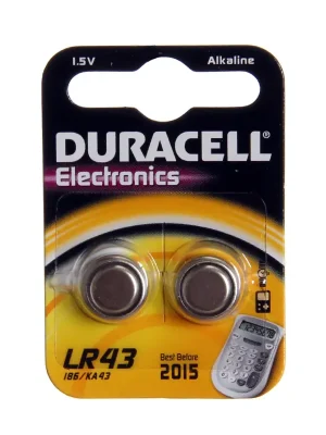 Baterie knoflíková 12 GA/LR43 Alkalika Duracell blistr 2 ks Časově Omezené