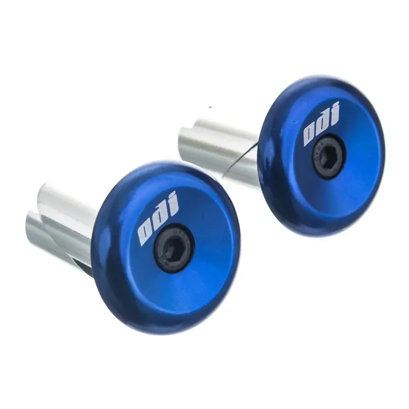 Koncovky řidítek ODI Aluminium End Plugs - Blue Nízká Cena