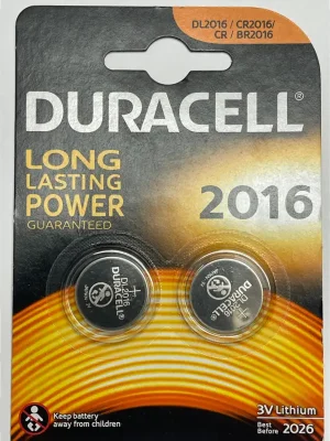 Odeslání Ihned Baterie knoflíková CR 2016 Lithium Duracell blistr 2 ks