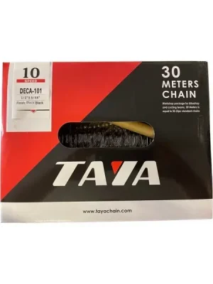 Značkový Řetěz 10sp. TAYA DECA-101, metráž 30m - silver/black