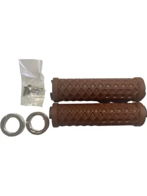 Gripy MTB ODI VANS Lock-On Brown/Silver Finální Výprodej