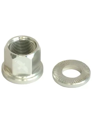 Dokud Zásoby Vydrží Matice + podložka náboje 34R MARY 10mm 2+2, stříbrná