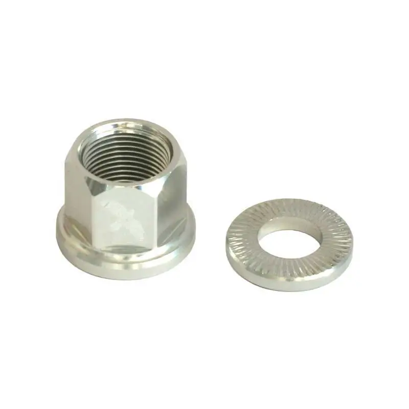 Dokud Zásoby Vydrží Matice + podložka náboje 34R MARY 10mm 2+2, stříbrná