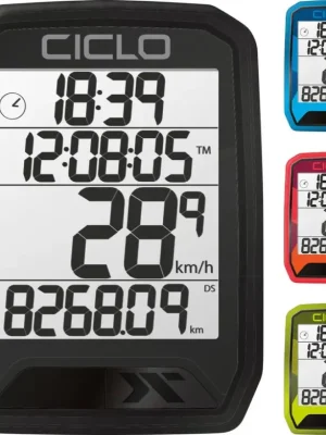 Sleva Tachometr CicloSport Protos 113 drátový - Red