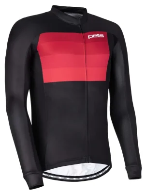 Dres s dlouhým rukávem PELLS Lines Red - XXL Výprodej