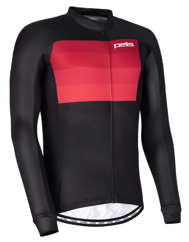 Dres s dlouhým rukávem PELLS Lines Red - XXL Výprodej