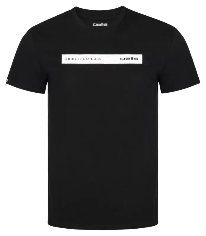 Poslední Šance Triko PELLS Road s obdélníkem Black - M
