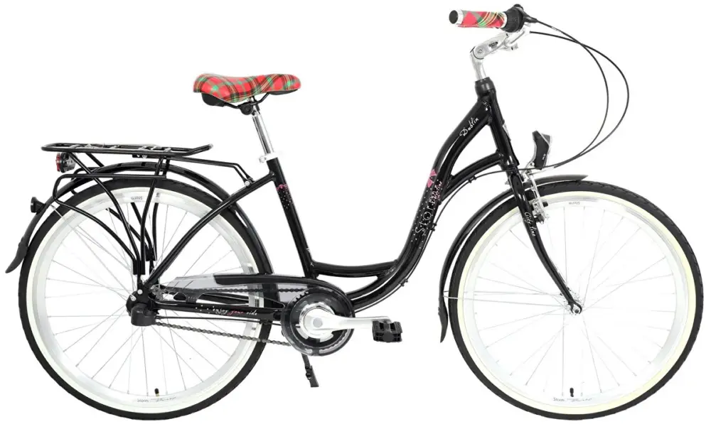 kolo STORM Dublin Alu 26" 3sp. 17" černé / růžová mašle Cenově Výhodný