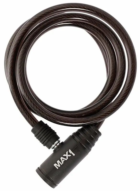 zámek spirála MAX1 1500x8 mm černý Zlevněný