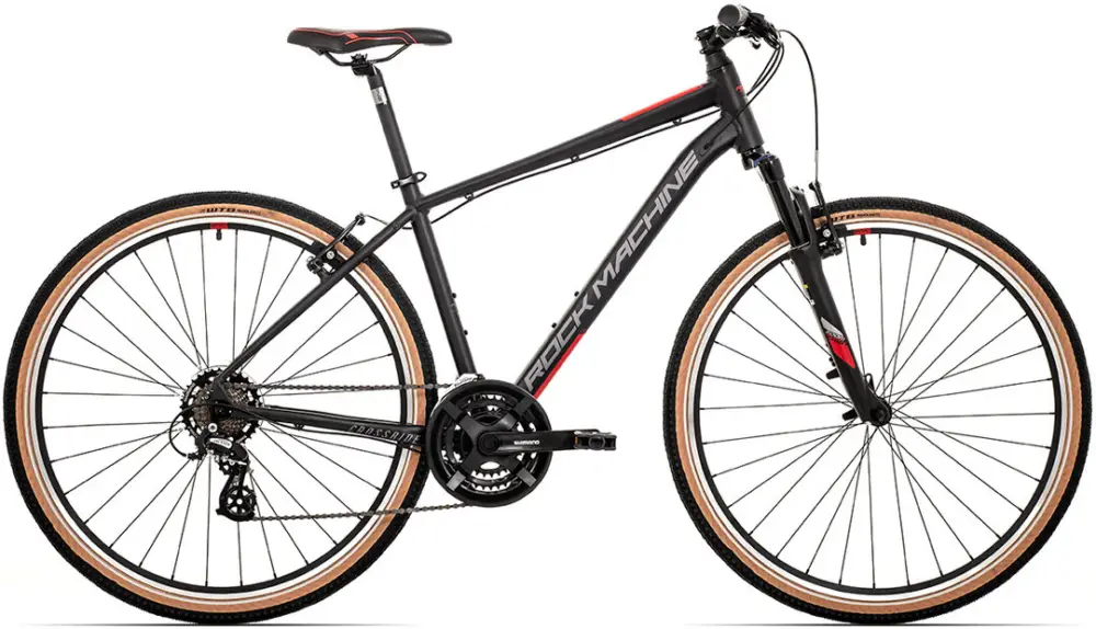 kolo Rock Machine Crossride 100 (M) černá/oranžová Akce