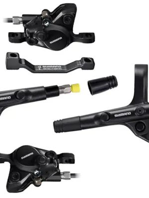 Vysoce Kvalitní brzda kotoučová SHIMANO MT200, p+z (800+1700 mm) adaptér, komplet bez kotoučů (zadní J-kit)
