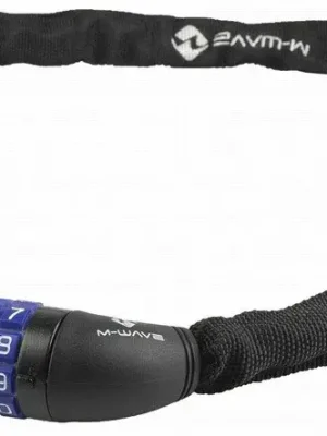 řetězový zámek M-WAVE kódový 3,5x900mm, černý Nová Kolekce